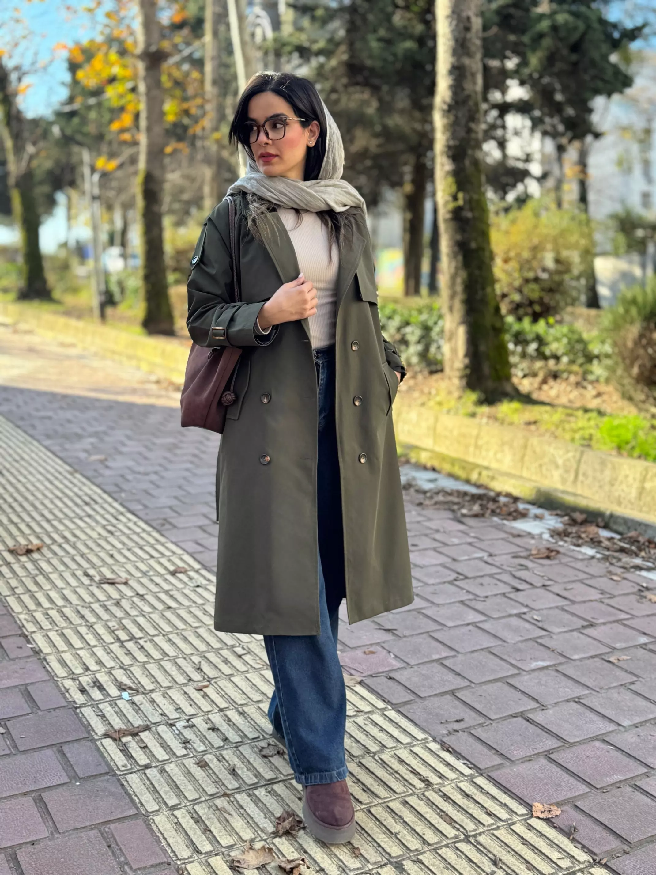 ترنچ کت بارانی آستردار شیدا